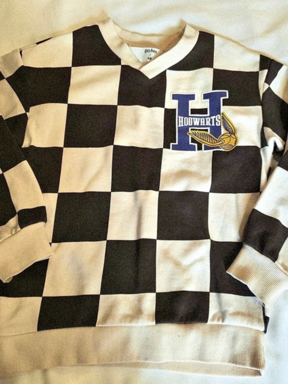 H&M Harry Potter x H&M Checkered Sweatshirt Girls 6-7Y(unisex)
